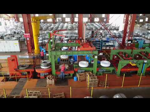 AUTOMATIC NARROW SLIT COIL PACKAGING LINE