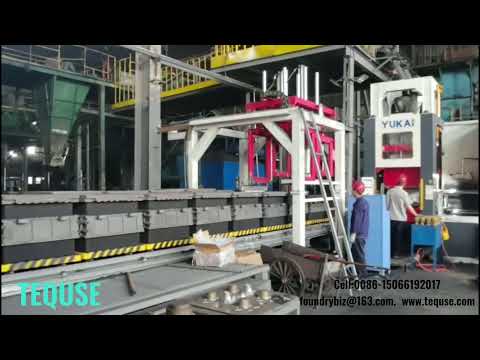 Foundry Automated Horizontal Flaskless Molding Machine And Automated Mold Handling Line