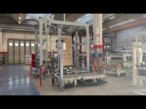 B170E | Automatic stretch wrapping machine with top inside and pneumatic pressure device