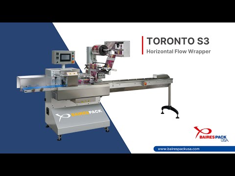 TORONTO S3 - Horizontal Flow Wrapper (HFFS) for Ginger Cookies. Bairespack USA