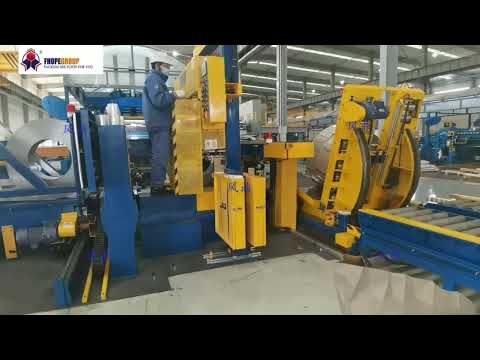 Economic type slitting coil packing line