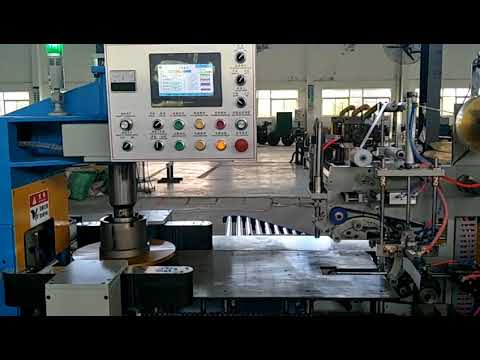 Automatic cable wire coiling and wrapping machine