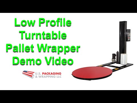 Low Profile Turntable Pallet Wrapper Demo Video