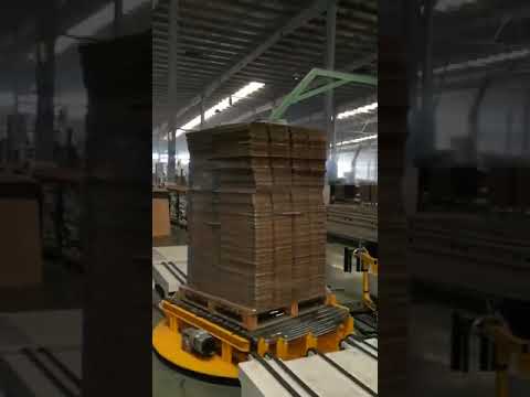 Automatic turntable type film wrapping machine pallet stretch wrapper