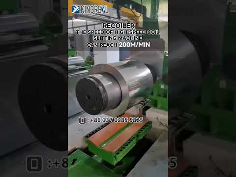 KINGREAL 200m/min High Speed Metal Steel Coil Slitting line Machine, Rewinding