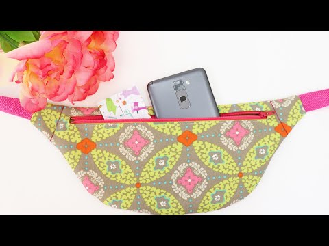 How to sew a Flat Fanny Pack: Detailed Instructions by learncreatesew