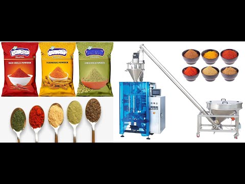 Automatic packing machine for Masala powder Spices powder Garam Masala 50gm, 100gm, 200gm,