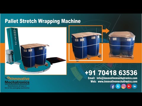 pallet stretch wrapping machine | chemical drum packing machine | pallet wrapping machine price