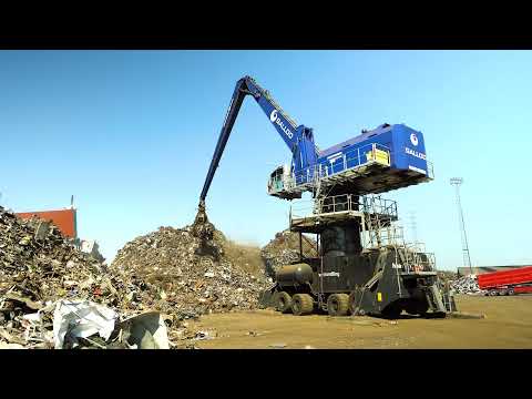 Flexible and Efficient Scrap Handling with Mantsinen 160M Material Handling Machine