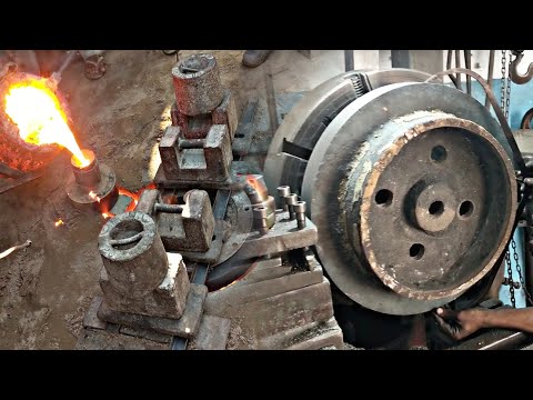 metal casting complete process with sand mold | lathe machine work