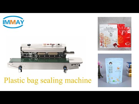 Automatic horizontal plastic bag heat sealing machine continuous band sealer machine #Immaymachine