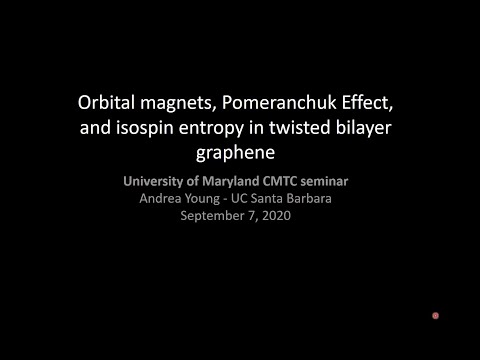 Orbital magnetism and an isospin Pomeranchuk effect in twisted bilayer graphene - Andrea Young