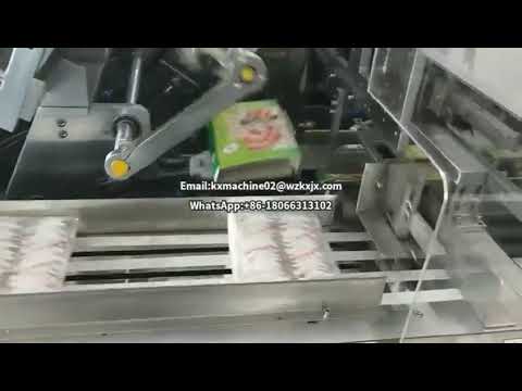 Full Automatic Frozen Food Packaging Line Carton Box Packing Machine