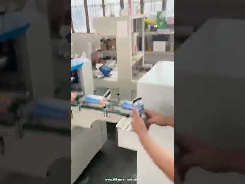 Garbage bag roll horizontal type film wrapping shrinking sealing machine