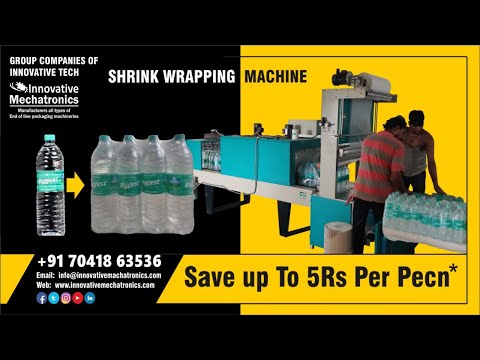 Semi Automatic shrink wrapping machine | shrink wrap water bottles | shrink wrap machine