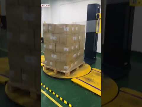 Carton box pallet stretch film wrapping packing machine automatic packing line