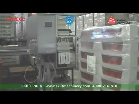 Automatic pallet online printing and labeling machine SKILT Machinery