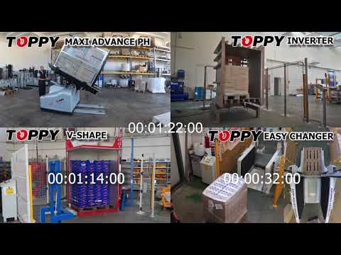 TOPPY pallet changers comparison (stationary and mobile pallet inverter)