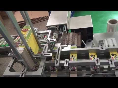 Automatic box packing and sealing video