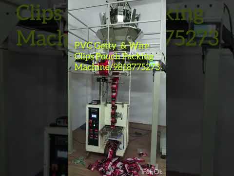 Cable,Chips &amp; PVC Getty Pouch Packing Machine with Z-Conveyer System