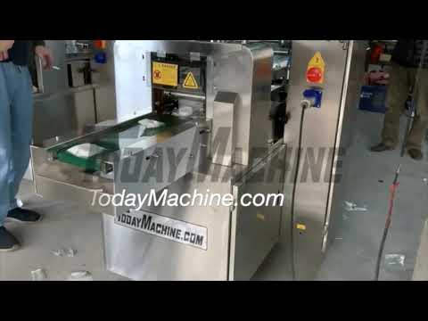 Plastic film wrapping Horizontal type pusher feeding Small tea bag packaging Machine