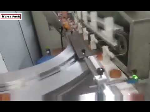 High speed horizontal moon cake tray filling flow film wrapping bag packaging machine line