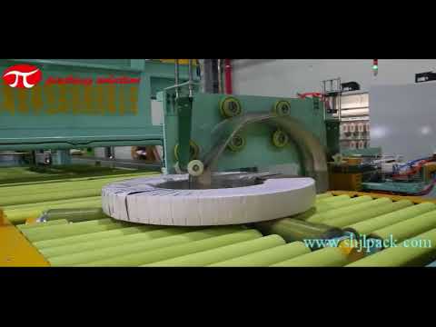 Automatic steel coil packing line