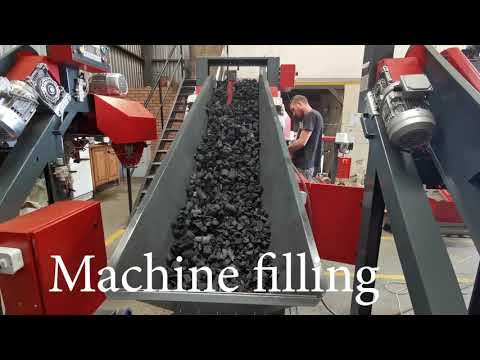 Charcoal packing machine Demo