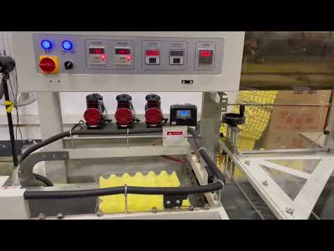 Automatic egg trays packaging machine, egg trays shrink wrap machine, shrink wrapper