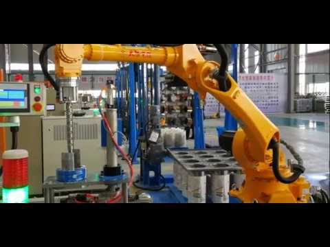 Automatic wire and cable coiling machinery, and cble coil robot stacking machine in CANADA