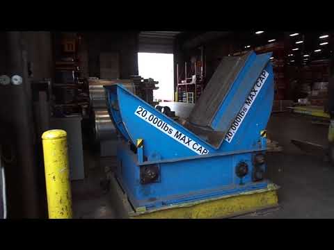 20,000 LB COIL TIPPER UPENDER: YODER BROTHERS MACHINERY STOCK 13665