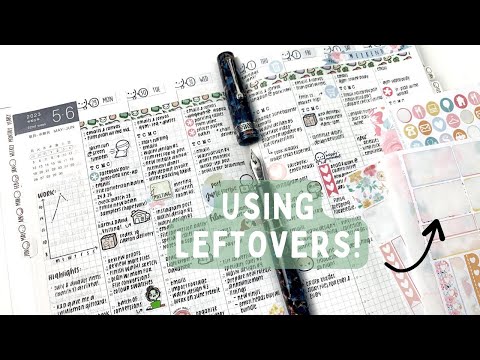 Real Time Plan With Me: Using Leftover Kits | Hobonichi Cousin Planner