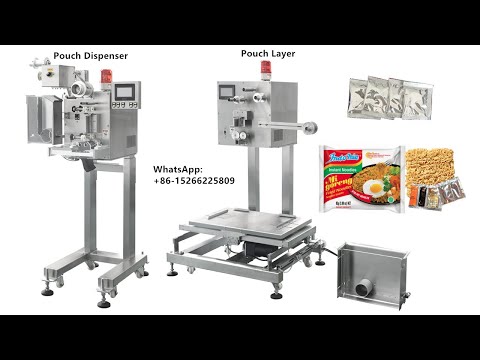 Auto dispenser for Instant noodles automatic packaging line automatic pouch dispenser