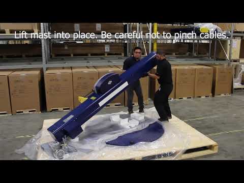 How to install an Ecoplat semi-automatic turntable stretch wrapper - Robopac USA