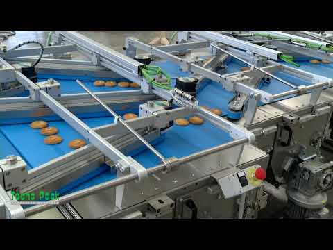 Automatic packaging system for stacked cookies