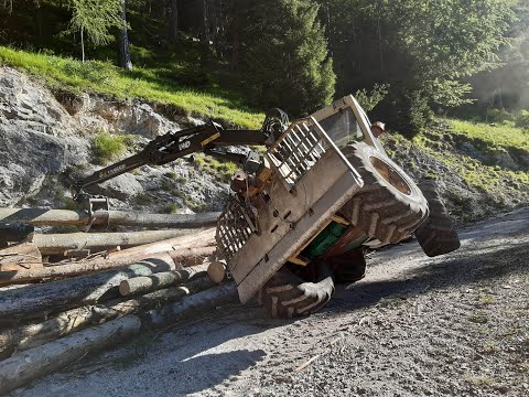 WOODY 110 Schlepper im Einsatz - Schöne Baustelle