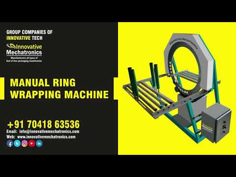 manual ring wrapping machine | profile packing machine | pvc pipe packing machine