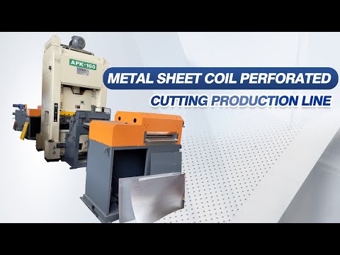 Metal Sheet Coil Perforation Cutting Machine, Coil Punching Production Line With Cutting