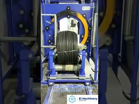 Ms wire coil wrapping machine with ring up down and trolley unit