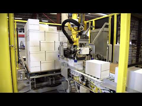 Robotic Palletizer with Pallet Handling &amp; Slip Sheet Magazine by Pearson