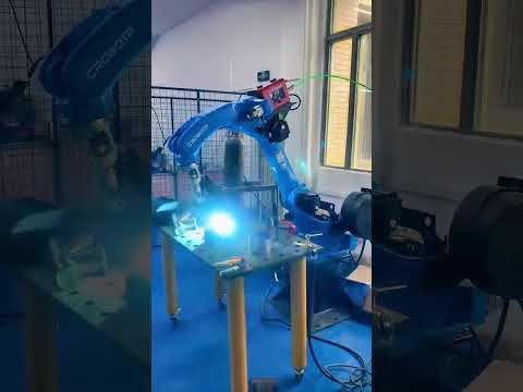 6 Axis Industrial Robot Arm Automatic Welding with MEGMEET Welding Machine