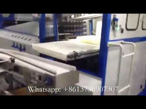 Plastic Cup Thermoforming Machine with cup rim curling machine and bagging machine