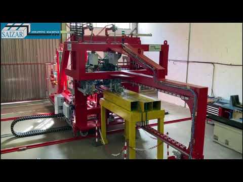 Automatic Strapping Machine for the transverse strapping of slab packages with PET strap