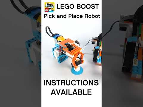 LEGO BOOST pick and place industrial robot arm