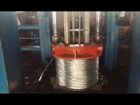 Automatic wire coil compactor, wire strapping machine and packing line