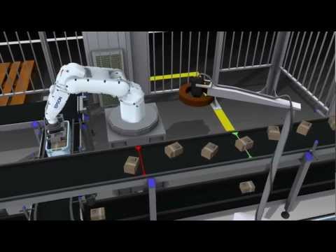 Simulation of Pick and Place robot application