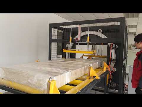 horizontal stretch wrapping machine and automatic strapping machine