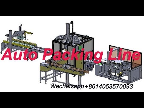 Auto packing line for powder coating mamufacuring process