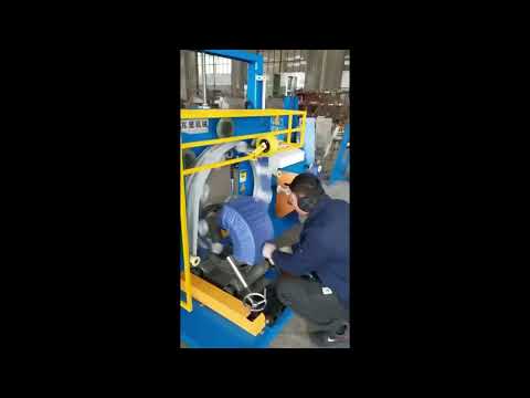 Coil Wrapping Machine Vertical Pipe Coil packing Machine Cable Coil Steel Wire Packaging Machine