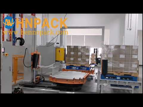 Hennopack carton box load pallet stretch wrapping and strapping solution for the logistics industry